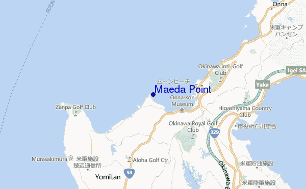 Maeda Point location map