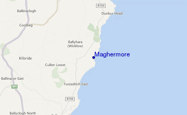 Maghermore location map