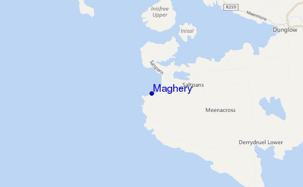 Maghery location map