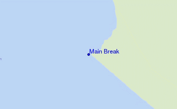 Main Break location map