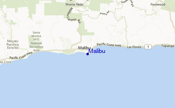 Malibu location map