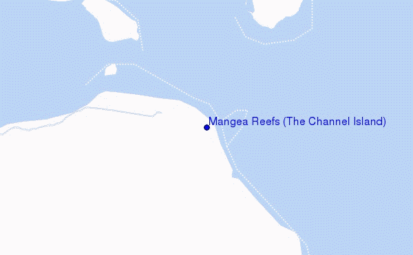 Mangea Reefs (The Channel Island) location map