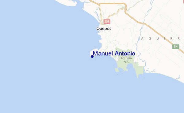 Manuel Antonio location map
