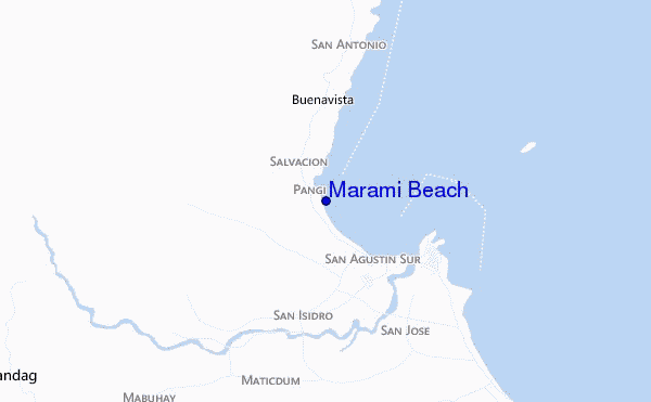 Marami Beach location map