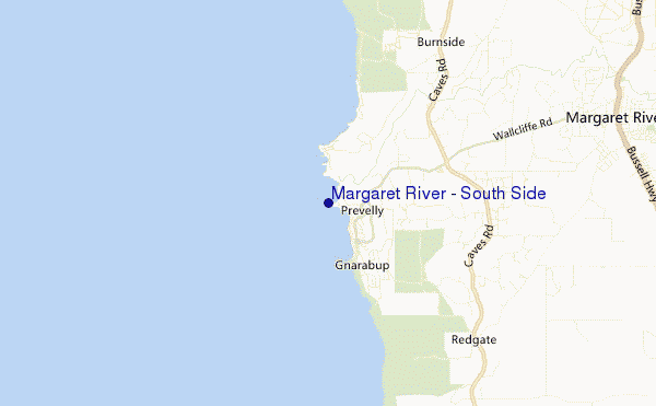 Margaret River - South Side location map