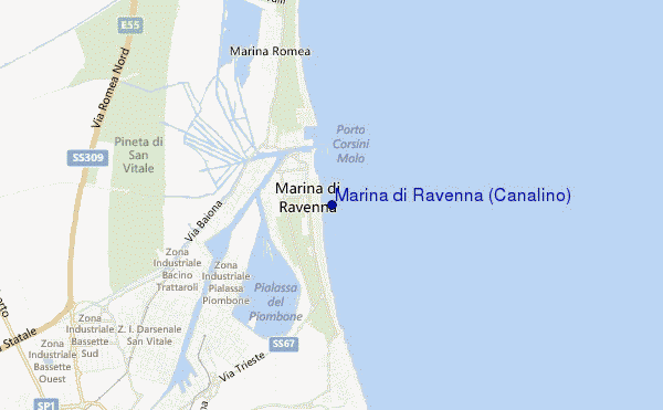 Marina di Ravenna (Canalino) location map
