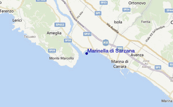 Marinella di Sarzana location map