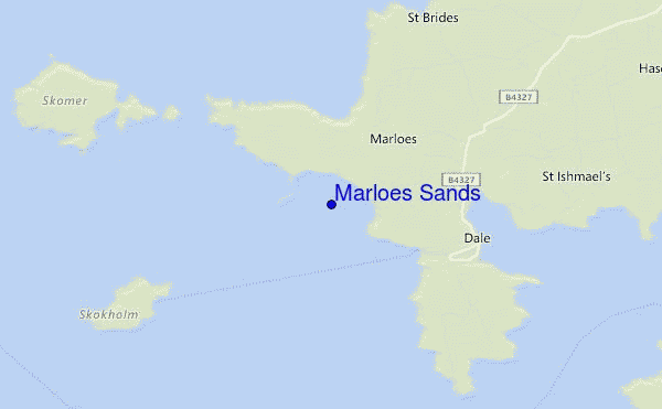 Marloes Sands location map
