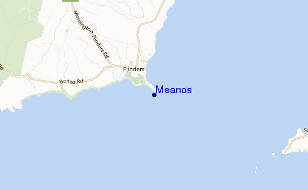 Meanos location map