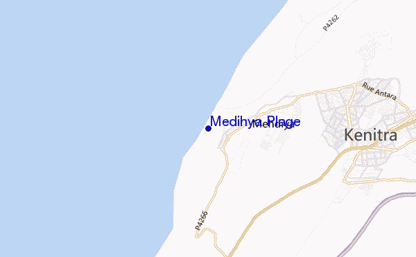 Medihya Plage location map