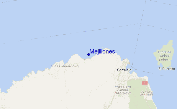 Mejillones location map