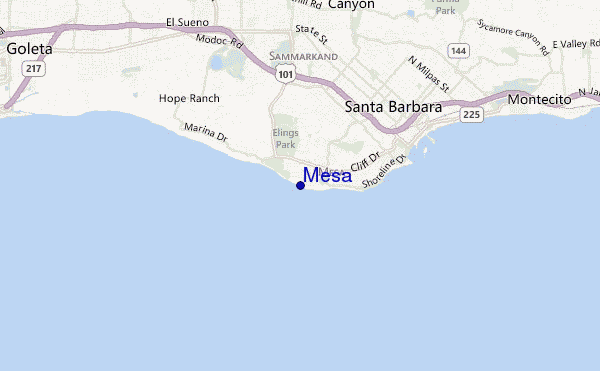 Mesa location map