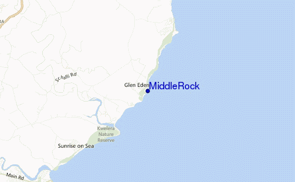 Middle Rock location map