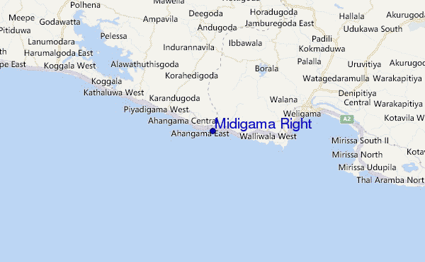 Midigama Right location map