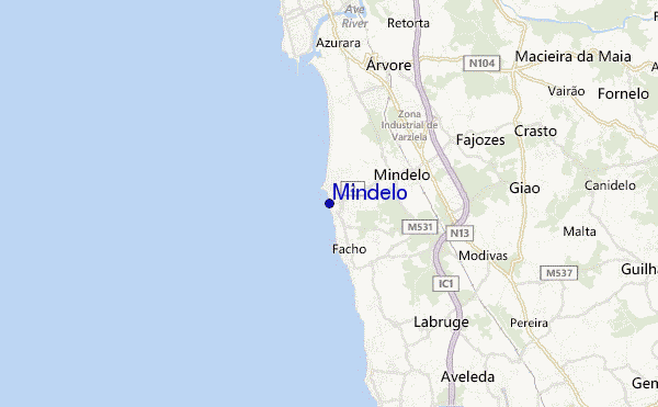 Mindelo location map