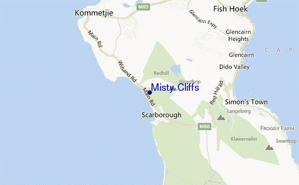 Misty Cliffs location map