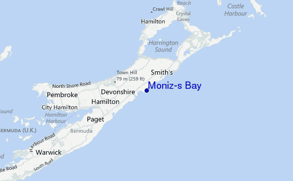 Moniz's Bay location map
