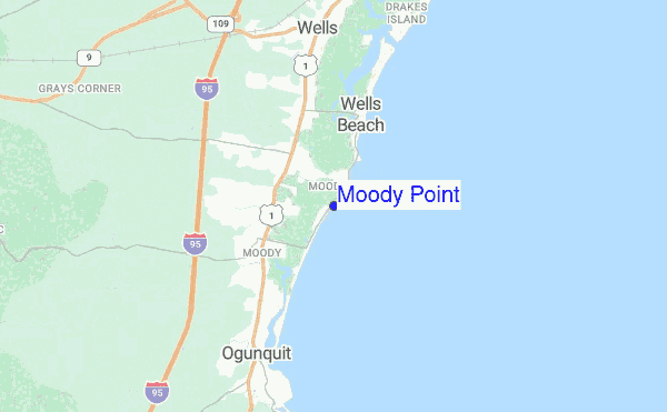 Moody Point location map