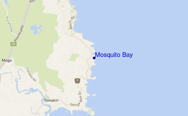 Mosquito Bay location map