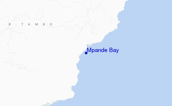 Mpande Bay location map