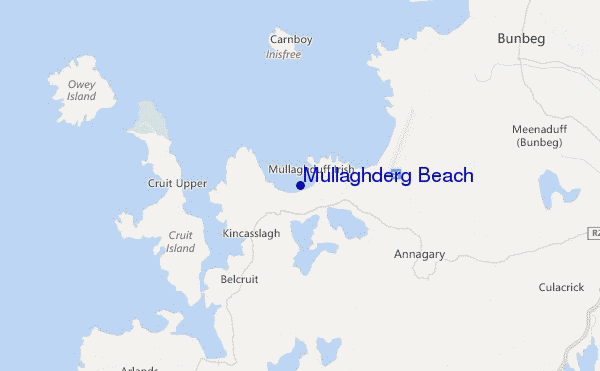 Mullaghderg Beach location map