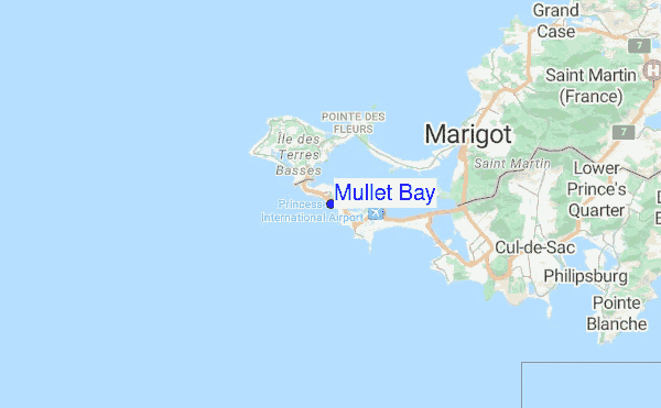 Mullet Bay location map