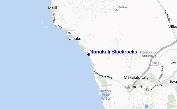 Nanakuli Blackrocks location map