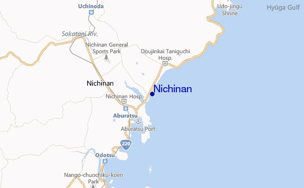 Nichinan location map