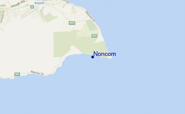 Noncom (Cape Recife) location map