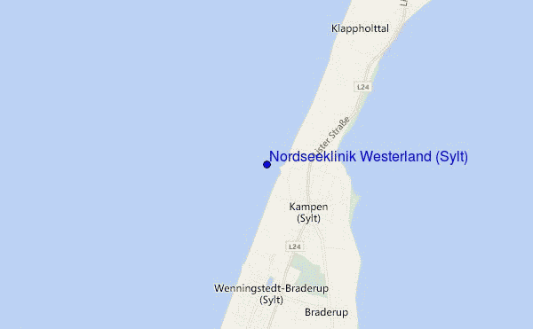 Nordseeklinik Westerland (Sylt) location map