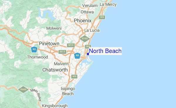 North Beach Location Map North Beach Location Map