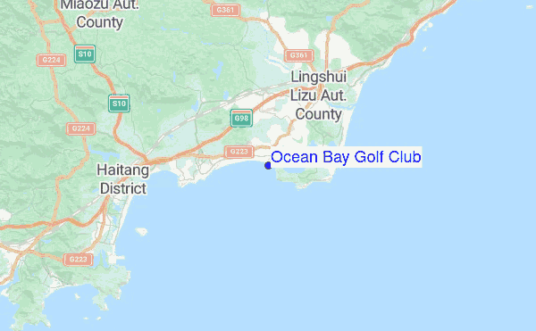 Ocean Bay Golf Club Location Map