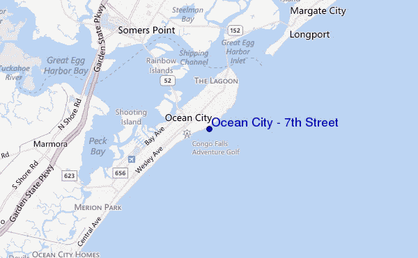Ocean City - 7th Street location map