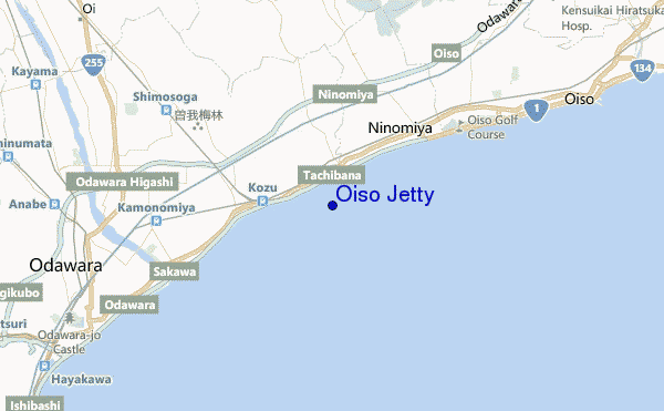 Oiso Jetty location map
