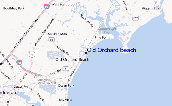 Old Orchard Beach location map