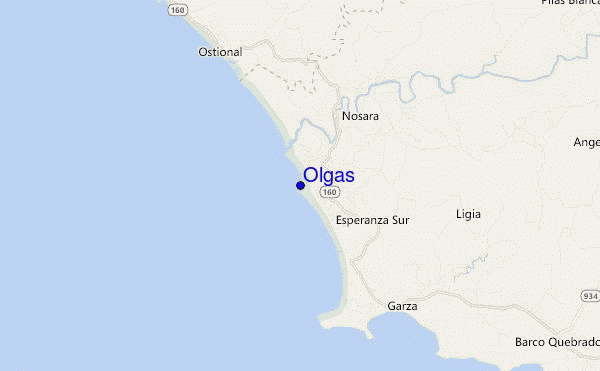 Olgas location map
