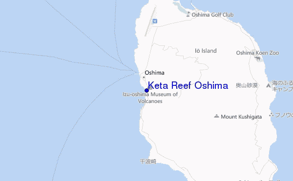 Keta Reef Oshima location map