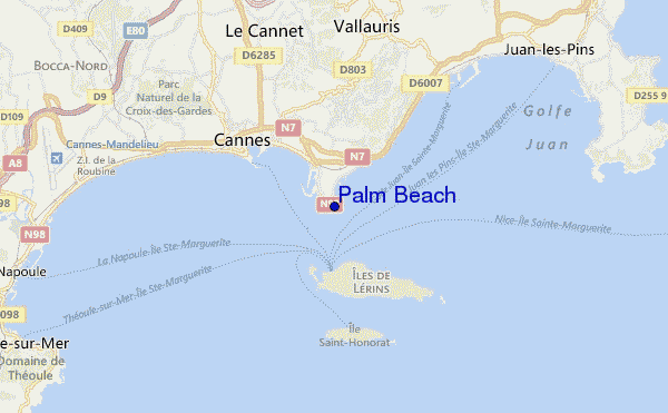 Palm Beach location map