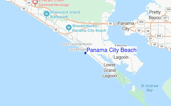 Panama City Beach location map