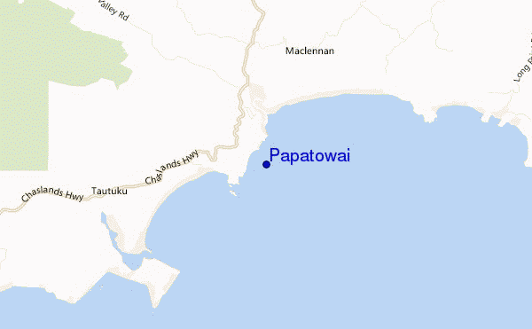 Papatowai location map