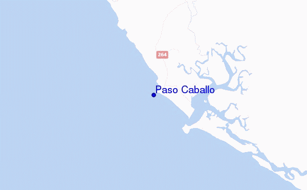 Paso Caballo location map