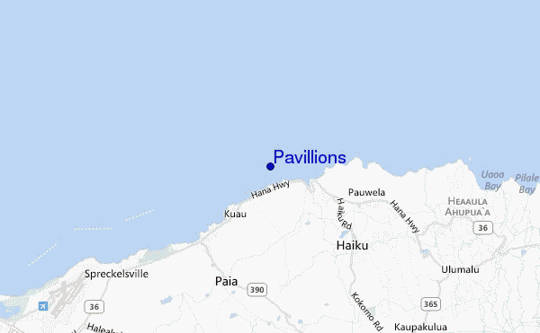 Pavillions location map