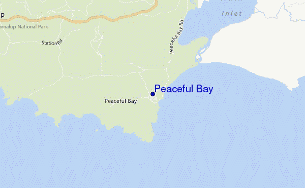 Peaceful Bay location map