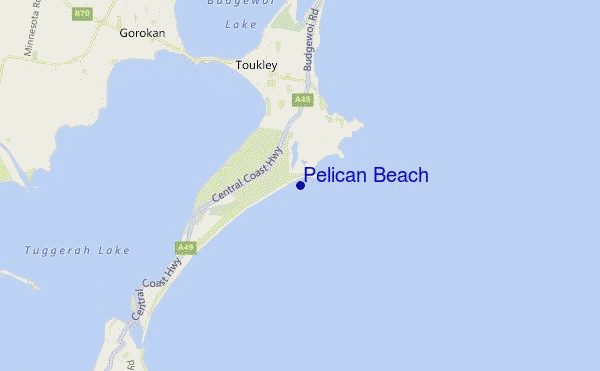 Pelican Beach location map