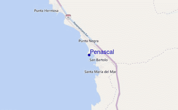 Peñascal location map