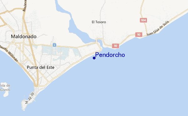 Pendorcho location map