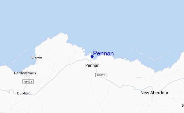 Pennan location map