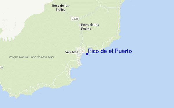 Pico de el Puerto location map