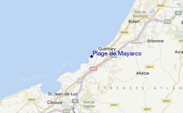 Plage de Mayarco location map