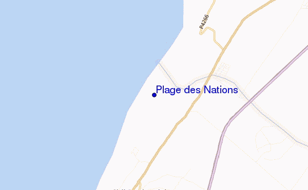 Plage des Nations location map